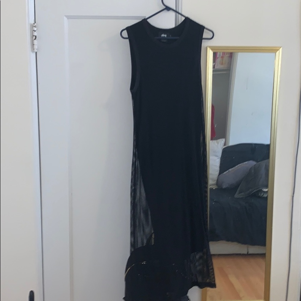 Stussy calf length dress.